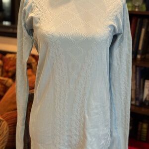 Lululemon Athletica Blue Fitted Long Sleeve Sweatshirt